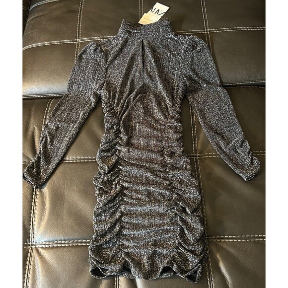 ZARA Dress with Metallic Thread - Picture 2 of 2